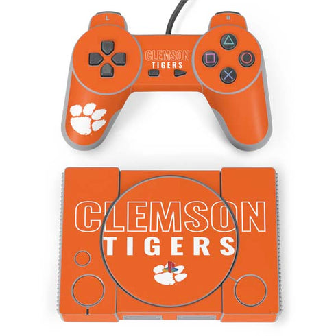 Clemson University Tigers Logo PlayStation Classic Bundle Skin